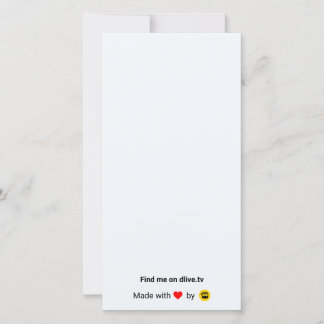 Tarjeta De Agradecimiento DLive le agradece cardar