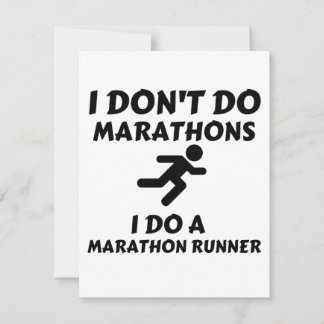TARJETA DE AGRADECIMIENTO DO MARATHON RUNNER
