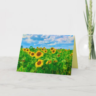 Tarjeta de agradecimiento doblada