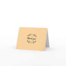 Tarjeta de agradecimiento doblada