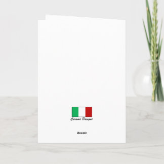 Tarjeta de agradecimiento doblada