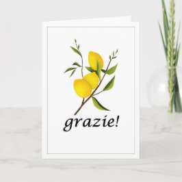 Tarjeta de agradecimiento doblada