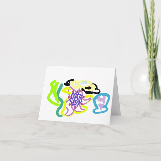 Tarjeta de agradecimiento doblada (Anverso)