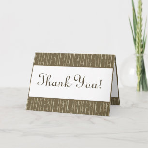 Tarjeta de agradecimiento doblada Bamboo Bliss