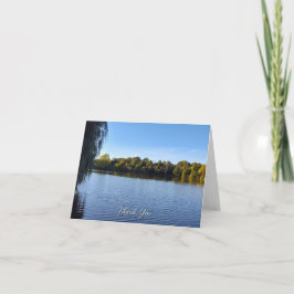 Tarjeta de agradecimiento doblada de Hoyt Lake