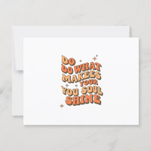 Tarjeta de agradecimiento doblada - Haz lo que hac