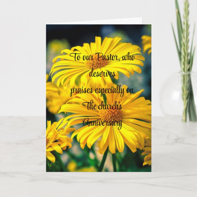 Tarjeta de agradecimiento doblada para el aniversa (Anverso)