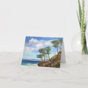 Tarjeta de agradecimiento doblada, Point Lobos, Ca