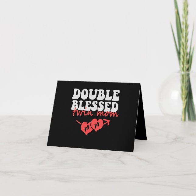 Tarjeta De Agradecimiento Doble la amante dulce mamá de génesis de San Valen (Anverso)