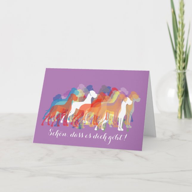 Tarjeta De Agradecimiento Doggenkarte "Danke" (Anverso)