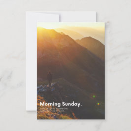 Tarjeta De Agradecimiento Domingo de Buenos Días