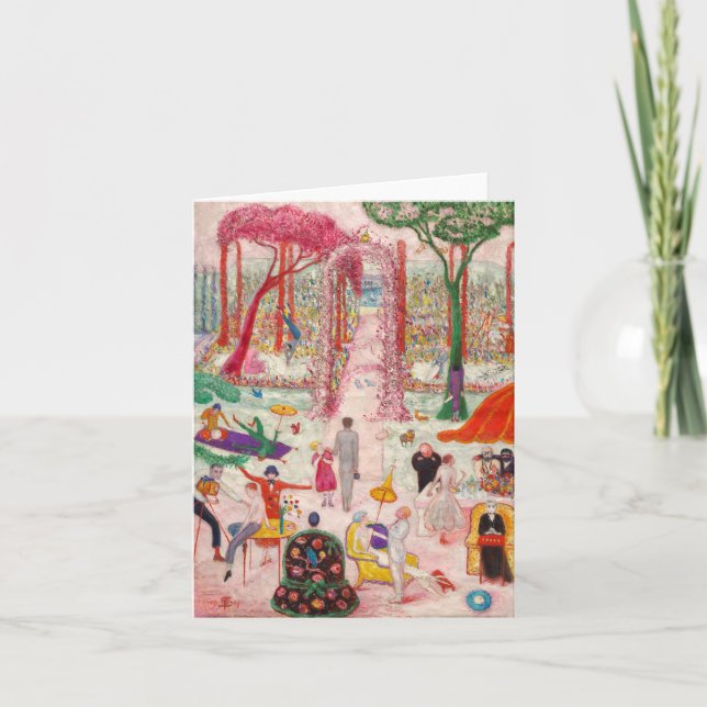 Tarjeta De Agradecimiento Domingo por la tarde en el campo (Anverso)