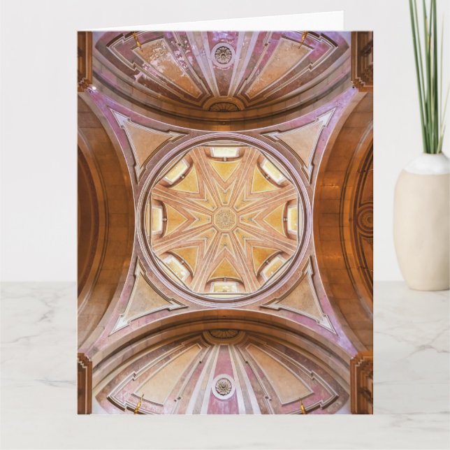 Tarjeta De Agradecimiento Domo barroco de la iglesia Santo Antonio de Lisboa (Anverso)