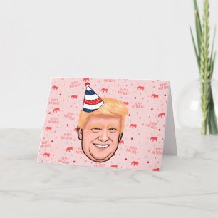 TARJETA DE AGRADECIMIENTO DONALD TRUMP CUMPLEAÑOS