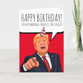 Tarjeta De Agradecimiento Donald Trump: Feliz cumpleaños