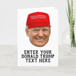 TARJETA DE AGRADECIMIENTO DONALD TRUMP MAGA PERSONALIZADA