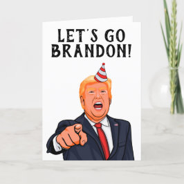 Tarjeta De Agradecimiento Donald Trump: Vamos Brandon cumpleaños, gracias