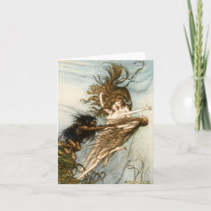 Tarjeta De Agradecimiento Doncellas y Alberich Notecard del Rin