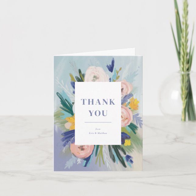 Tarjeta De Agradecimiento Donde el amor crece Boda (Anverso)