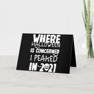 Tarjeta De Agradecimiento Donde Halloween se refiere, alcancé mi punto máxim