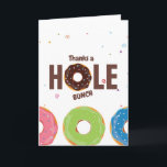 Tarjeta De Agradecimiento Donut Birthday Party<br><div class="desc">Los niños no hacen fiesta de cumpleaños gracias a las tarjetas personalizable a los detalles de su evento.</div>