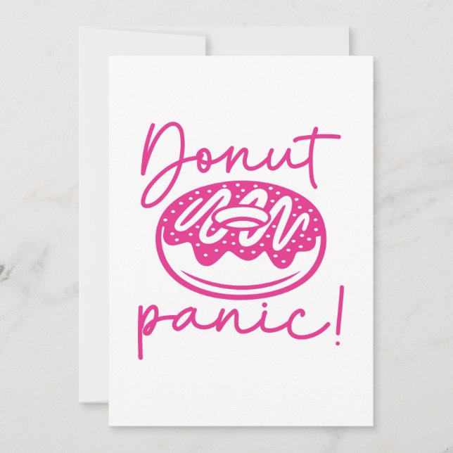 Tarjeta De Agradecimiento Donut Panic (Anverso)