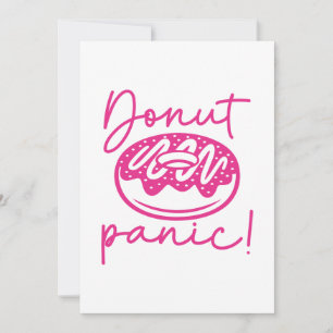 Tarjeta De Agradecimiento Donut Panic