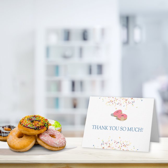 Tarjeta De Agradecimiento Donut Sprinkles Baby Shower Gracias (Subido por el creador)