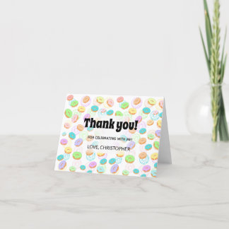Tarjeta de agradecimiento Donuts