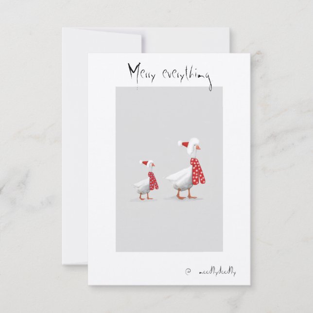 Tarjeta De Agradecimiento Doodles extravagantes (Anverso)