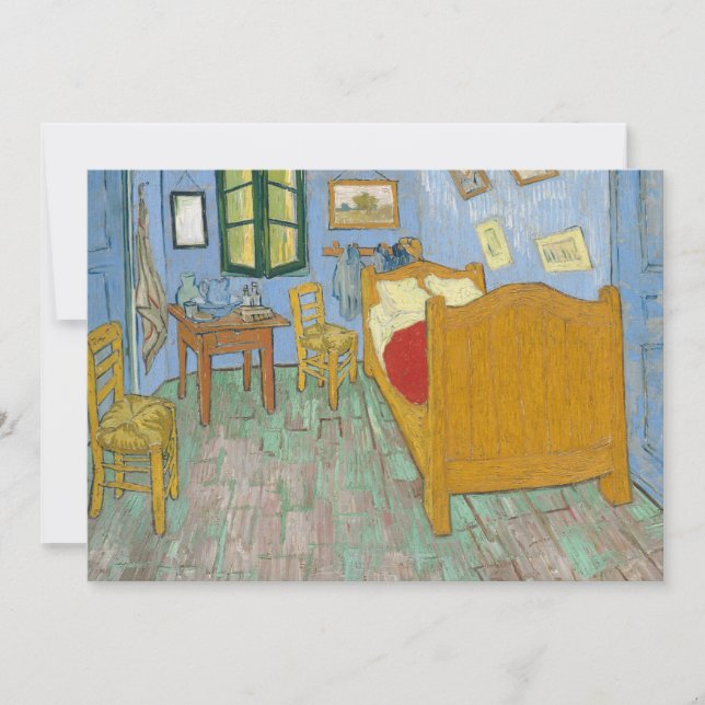 Tarjeta De Agradecimiento Dormitorio de Vincent van Gogh en Arles (Anverso)