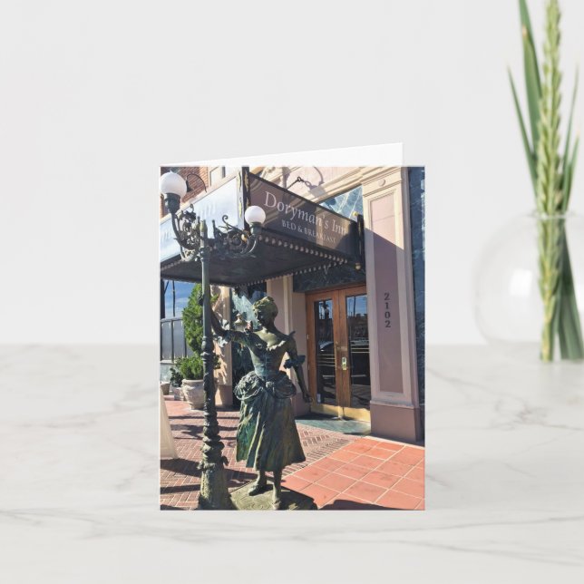 Tarjeta De Agradecimiento Doryman's Inn, Newport Beach, California (Anverso)