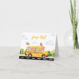 Tarjeta De Agradecimiento Dos dos Rótulos de carpas de comida para autobuses