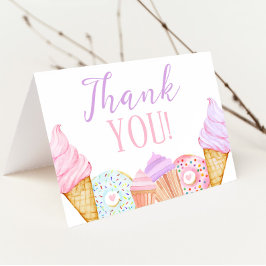 Tarjeta De Agradecimiento DOS Dulces 2do Cumpleaños