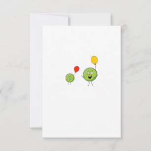 Tarjeta De Agradecimiento Dos guisantes, tema de guisante lindo