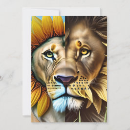 Tarjeta De Agradecimiento Dos lados del tríptico del amor