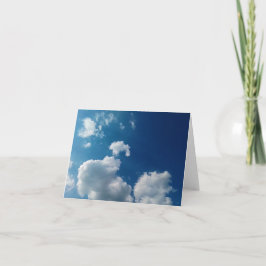 Tarjeta De Agradecimiento Dos nubes