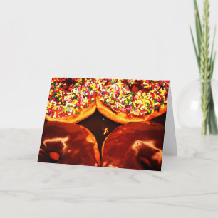 Tarjeta de agradecimiento "Doughnut espolvoriento