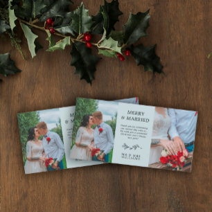 Tarjeta De Agradecimiento Dove Blue Mistletoe Merry Casados Navidades Gracia