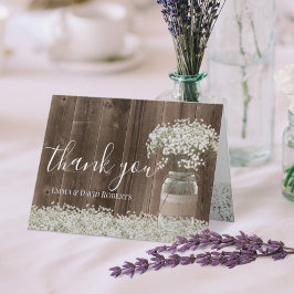 Tarjeta De Agradecimiento Doy las gracias a la flor de pecho del bebé Jar Ru