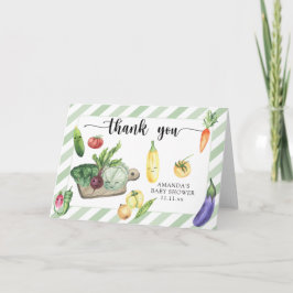 Tarjeta De Agradecimiento Doy las gracias por la ducha de bebé que ha crecid