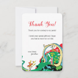 Tarjeta De Agradecimiento Dr. Seuss | Feliz cumpleaños para ti - Gracias