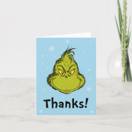 Tarjeta De Agradecimiento Dr. Seuss | Grinch Cumpleaños de invierno Gracias