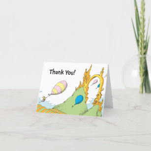 Tarjeta De Agradecimiento Dr. Seuss   Oh los lugares a los que irás gracias
