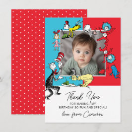 Tarjeta De Agradecimiento Dr. Seuss - Personajes | Cumpleaños de niños