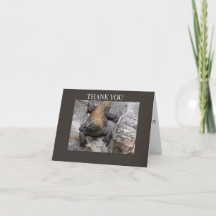 Tarjeta De Agradecimiento Dragón de Komodo rocoso