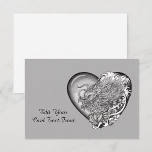 Tarjeta De Agradecimiento Dragon Heart