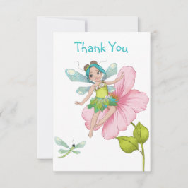 Tarjeta De Agradecimiento Dragón rosa Verde Girona Turquesa