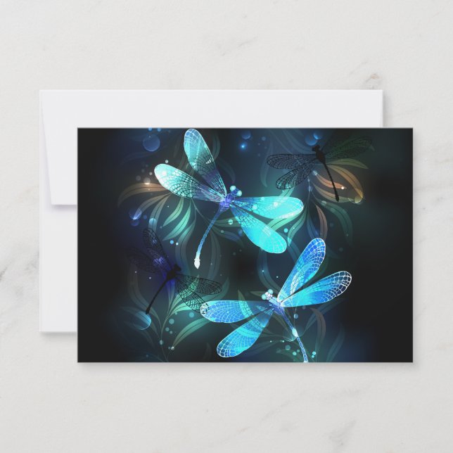 Tarjeta De Agradecimiento Dragonflies (Anverso)