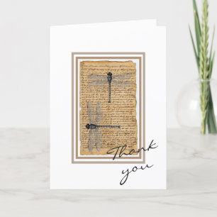 Tarjeta de agradecimiento - Dragonflies